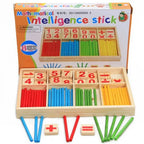 Figure Blocks & Counting Sticks Set – Montessori Mathematical Wooden Toy Box!