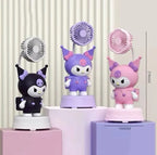 Sanrio Kuromi USB Desktop Fan – Retractable, Rechargeable, and Cute!