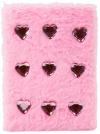 Crystal Heart Notebook – Pink Lined A5 Journal with 80 Pages!