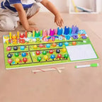 Farm Logarithmic Board with Maze – Wooden Educational Toy for Kids!