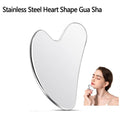 1PC Stainless Steel Gua Sha Scraper - Face, Neck & Body Massage Tool for Natural Skin Care