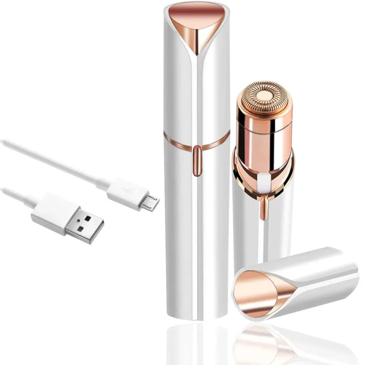 Flawless Hair Remover for Women - Rechargeable Electric Face Razor for Upper Lip, Chin & Peach Fuzz