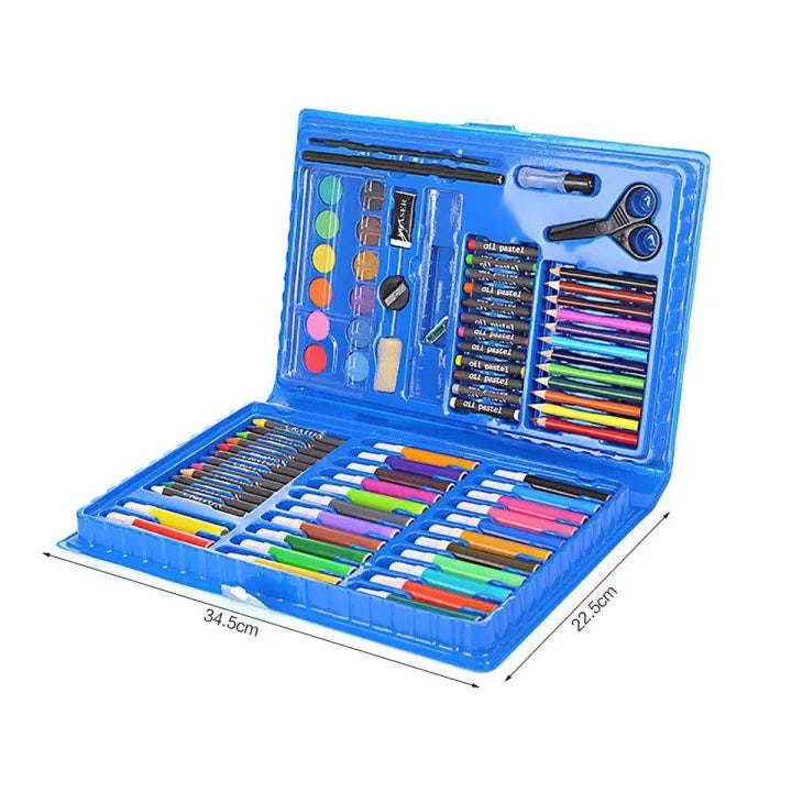 Travel Art Suitcase – 86 Pcs All-in-One Painting & Drawing Kit for Kids