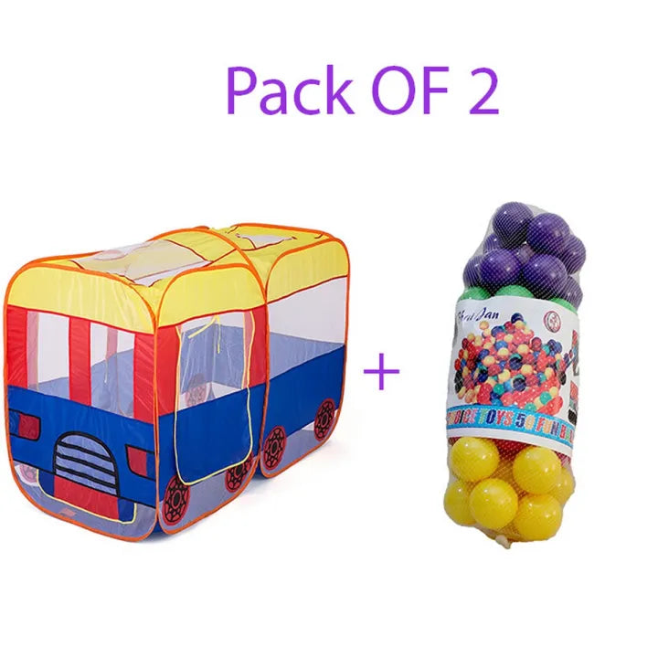 Magic Pop-Up Play House for Kids - Instant Indoor/Outdoor Foldable Tent with Carry Bag