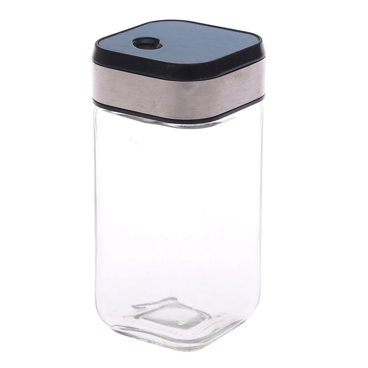 Glass Spice Bottle with Metal Lid - 9-6/7/8 Inch Set of 12, Airtight Kitchen Storage Jars for Spices, Herbs, and Seasonings