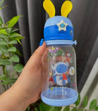 Cartoon Kids Sipper Water Bottle – 600ML BPA-Free, Portable Straw Bottle for School & Outdoor!