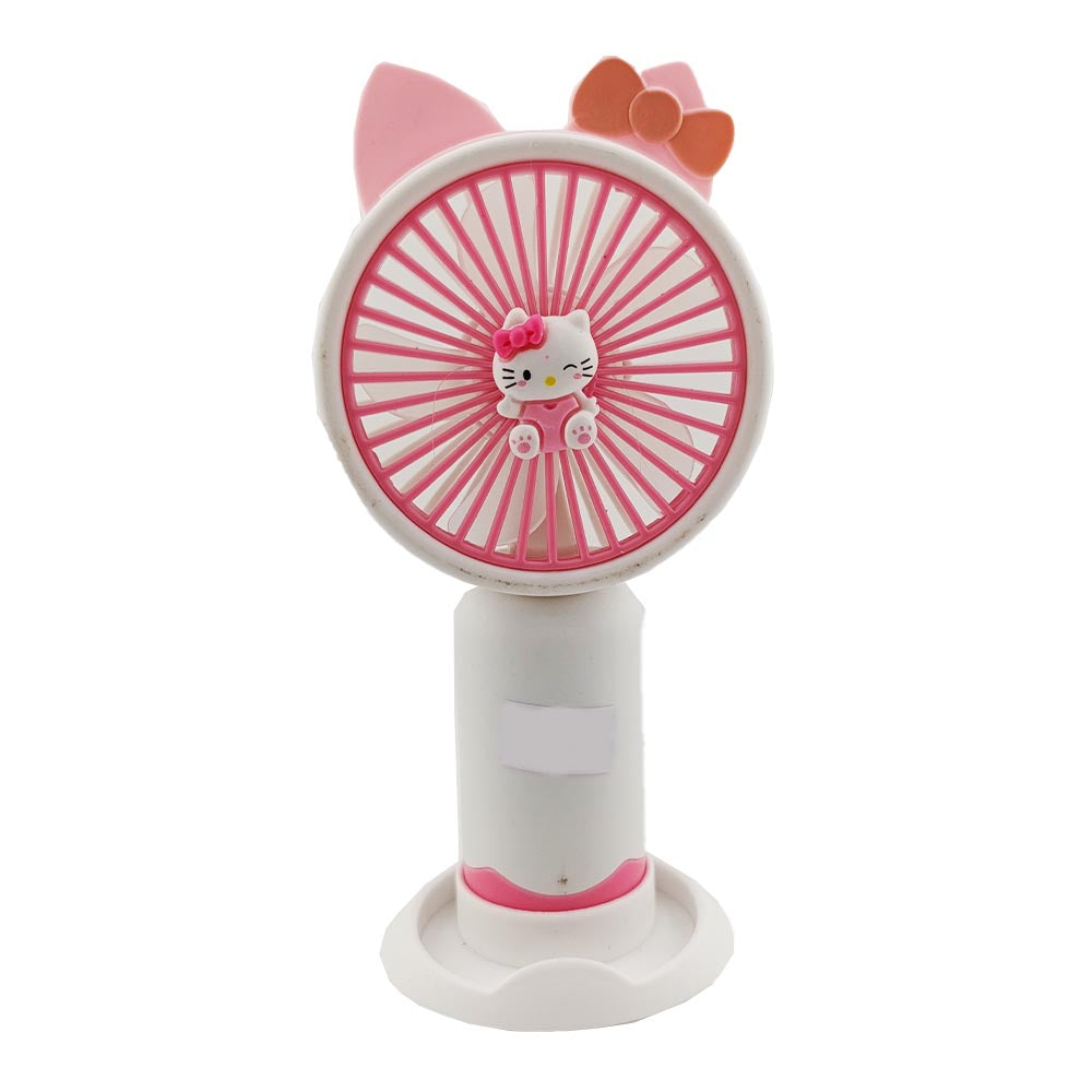 Cartoon USB Handheld Fan – Rechargeable Mini Fan for Kids & Adults!