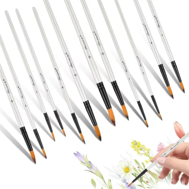 Giorgione Nylon Artist Round Paint Brushes set G-6012R