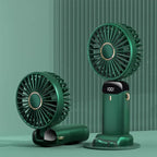 Portable Mini Fan – 1200mAh USB Rechargeable with LED Light!
