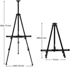 Pro Adjustable Easel Stand – Extra Thick Aluminum Tripod for Floor/Tabletop Art!