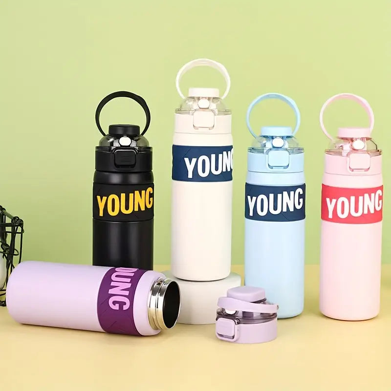 Young Explorer Steel Water Bottle – Premium Imported Hydration for Kids & Teens!