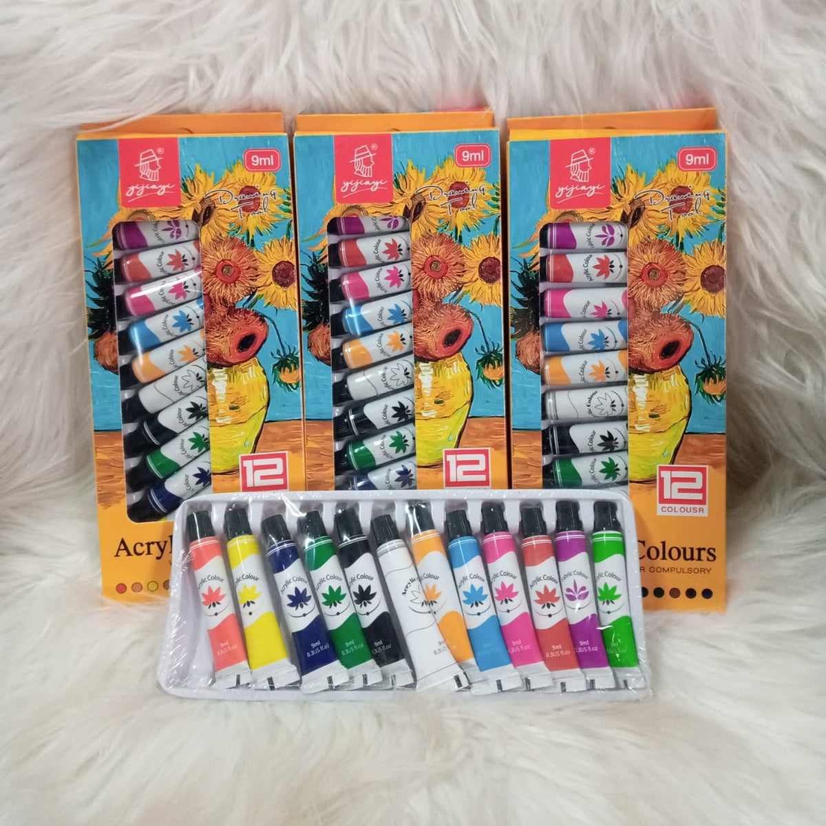 NEW ARRIVAL Acrylic Colour Set – Vibrant, Quick-Drying Paints for Every Canvas!