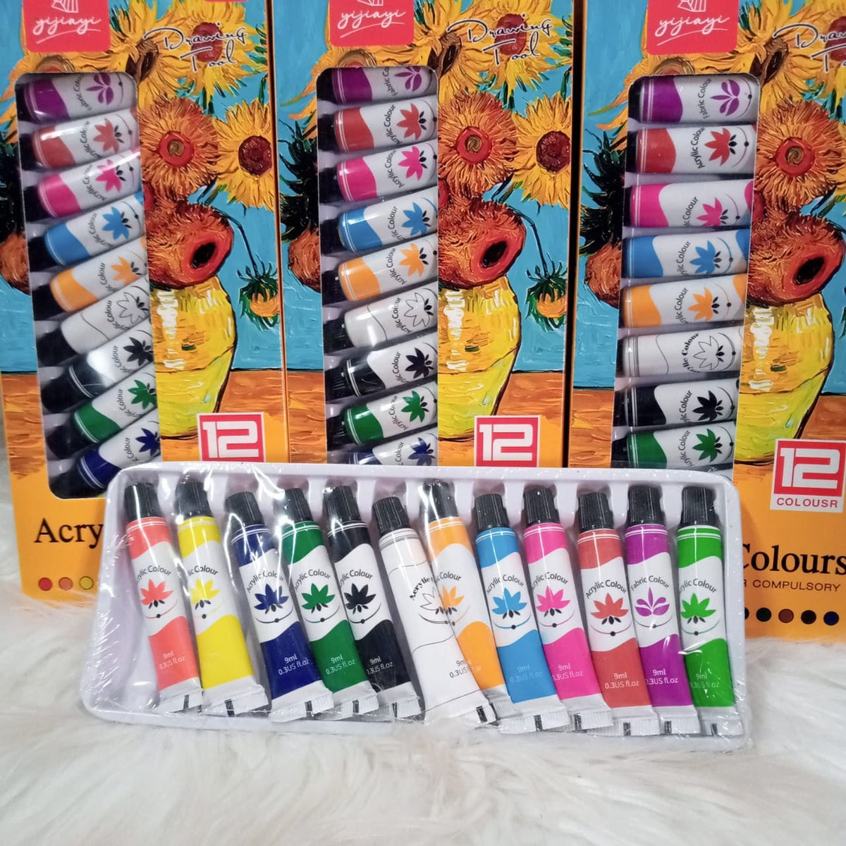 NEW ARRIVAL Acrylic Colour Set – Vibrant, Quick-Drying Paints for Every Canvas!