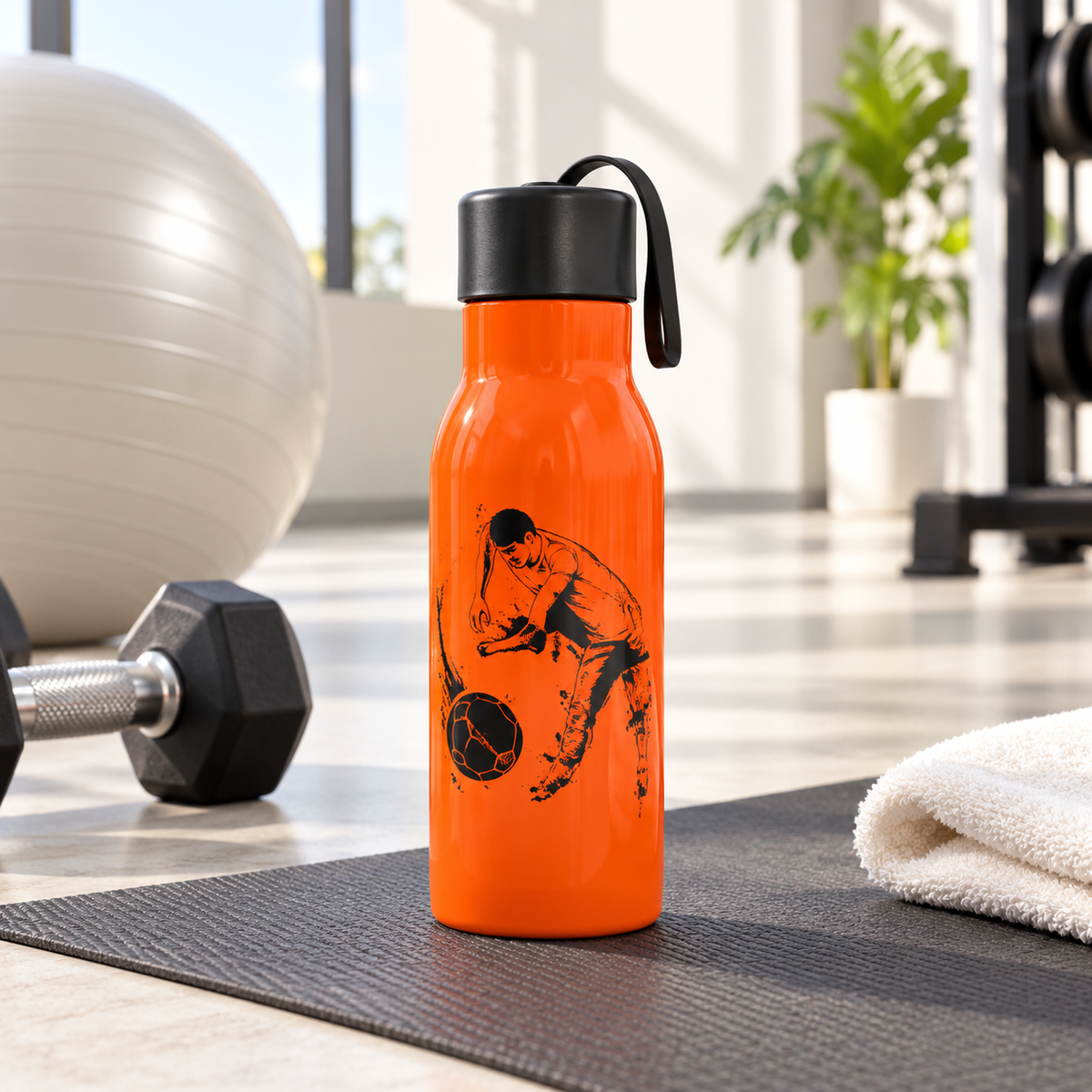 550ml Orange Active Sports Water Bottle