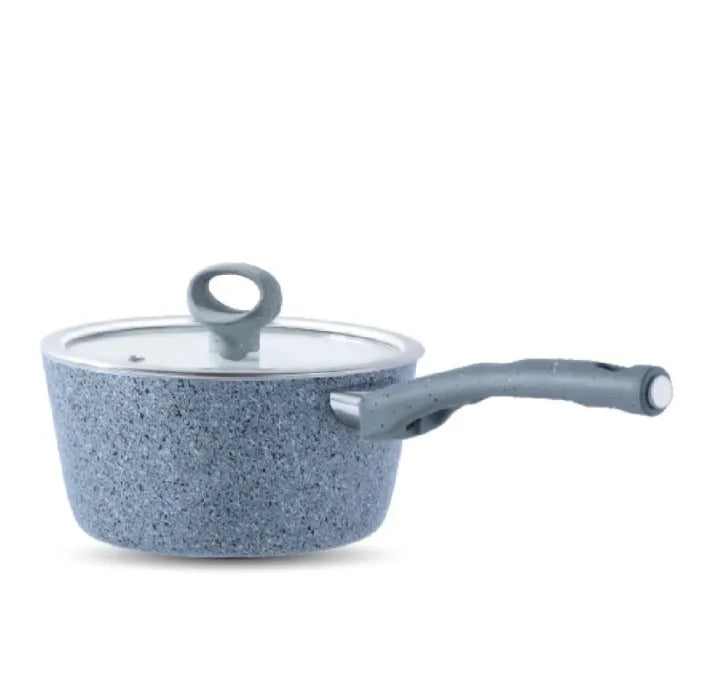 SK Signature Non-Stick Cookware Set - 16-Piece Grey Premium Kitchen Set for Modern Homes