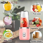 6 Blades Usb Juicer With 300ml Cup