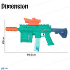 FunBlast 3-in-1 Electric Gun Toy for Kids - Bubble Shooter, Soft Dart Blaster & LED Light Music Gun | Multi-Function Outdoor Play Toy for Boys & Girls (Multicolor)
