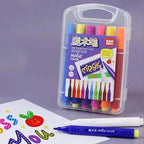 Magic Color-Changing Marker Pens – 12-Piece Set for 3D Lettering & Secret Messages!