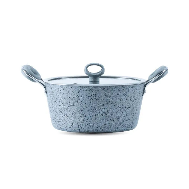 SK Signature Non-Stick Cookware Set - 16-Piece Grey Premium Kitchen Set for Modern Homes