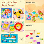 Wooden Montessori Puzzle Board – Educational Math & Classification Games for Kids 3-6 Years!