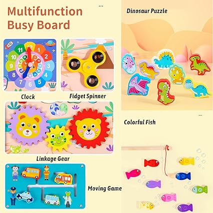 Wooden Montessori Puzzle Board – Educational Math & Classification Games for Kids 3-6 Years!
