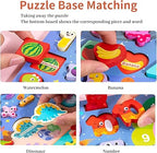 Wooden Montessori Puzzle Board – Educational Math & Classification Games for Kids 3-6 Years!