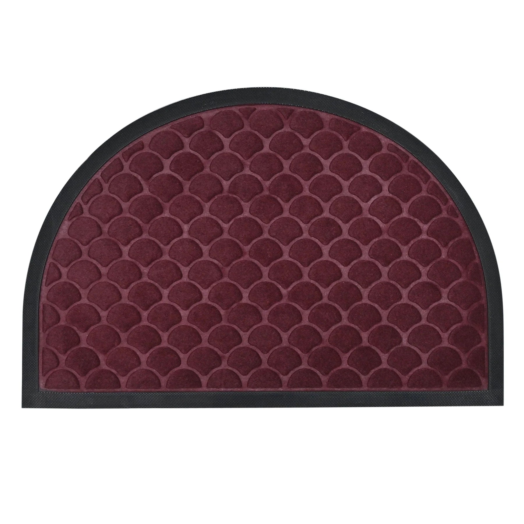 Non-Slip Semi-Circle Door Mat 40x60 CM - Modern Floor Carpet for Indoor/Outdoor Use