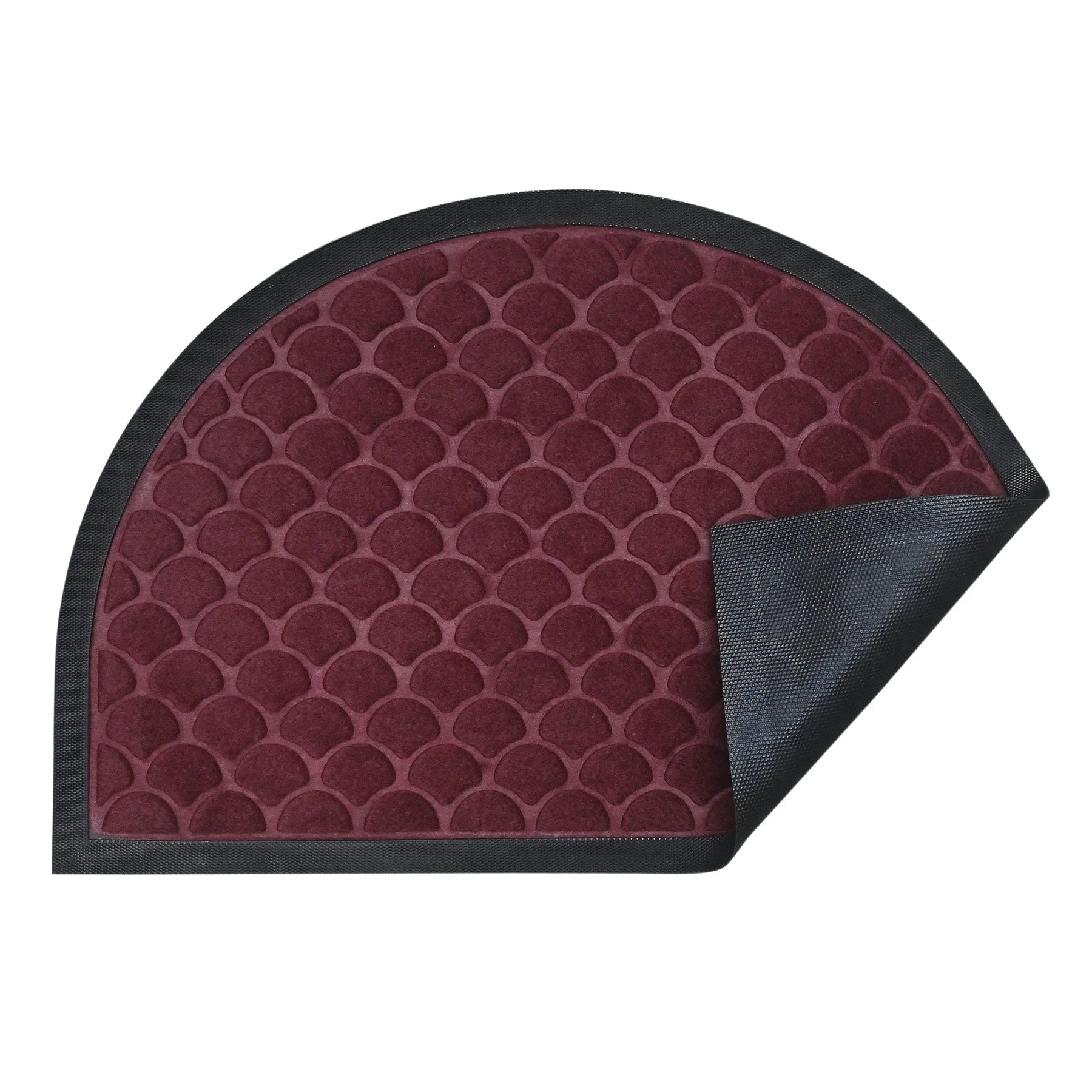 Non-Slip Semi-Circle Door Mat 40x60 CM - Modern Floor Carpet for Indoor/Outdoor Use
