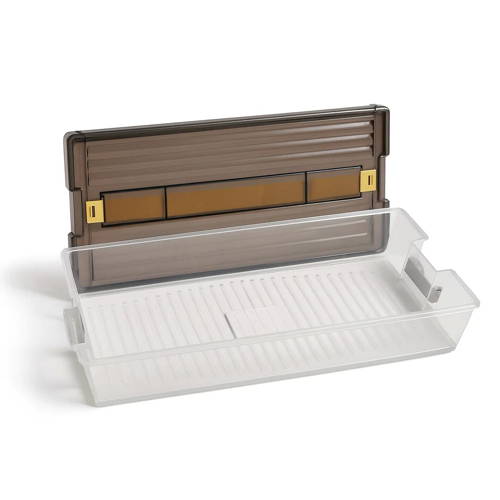 Rectangular Storage Box with Handle & Lid – Clear Multipurpose Organizer