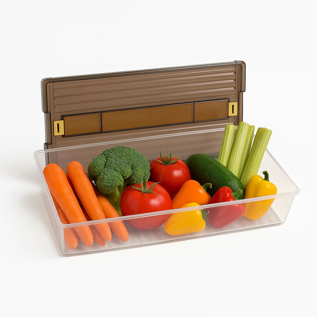 Rectangular Storage Box with Handle & Lid – Clear Multipurpose Organizer