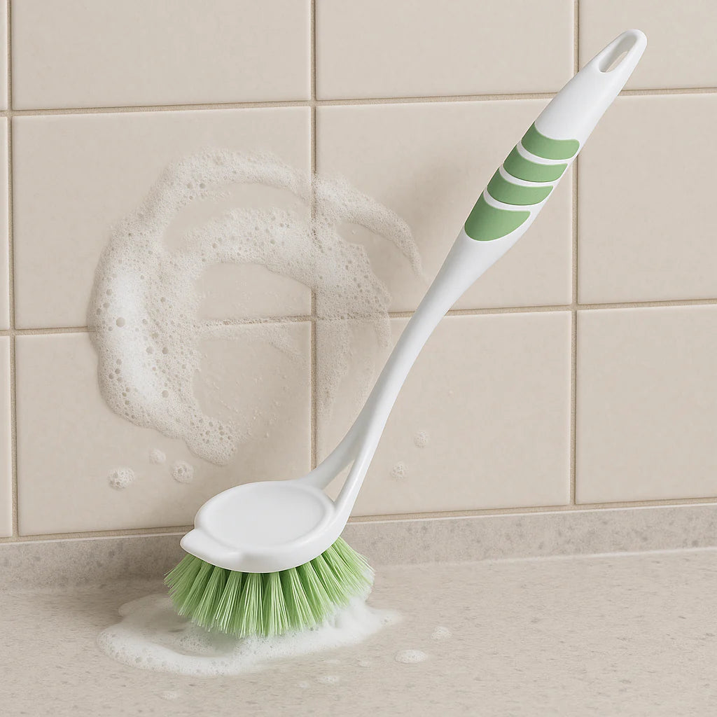 Sink Brush TP-335 – Long Handle Kitchen Cleaning Brush with Stiff Bristles for Dishes, Utensils & Sink