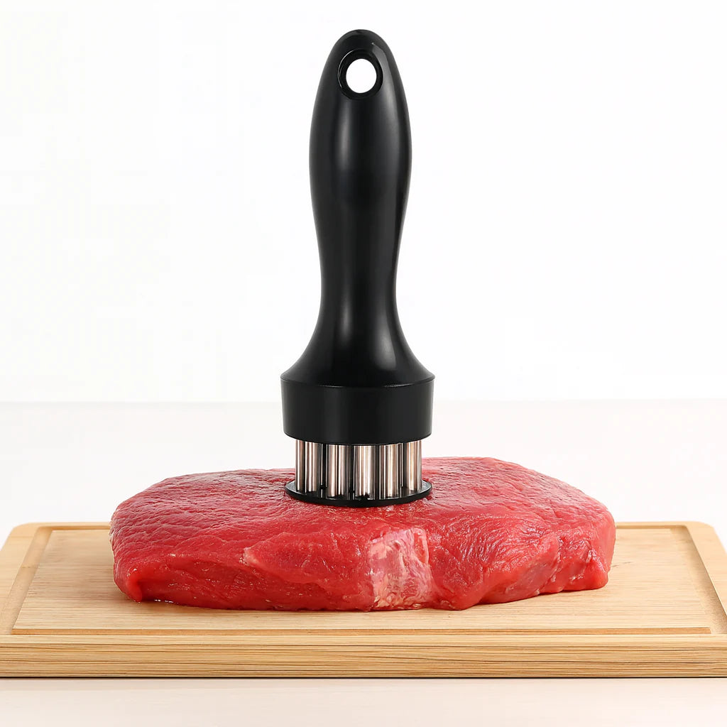 1 pc Meat Tenderizer Tool - Stainless Steel Needle Tenderizer for Steak, Chicken & BBQ Marinades
