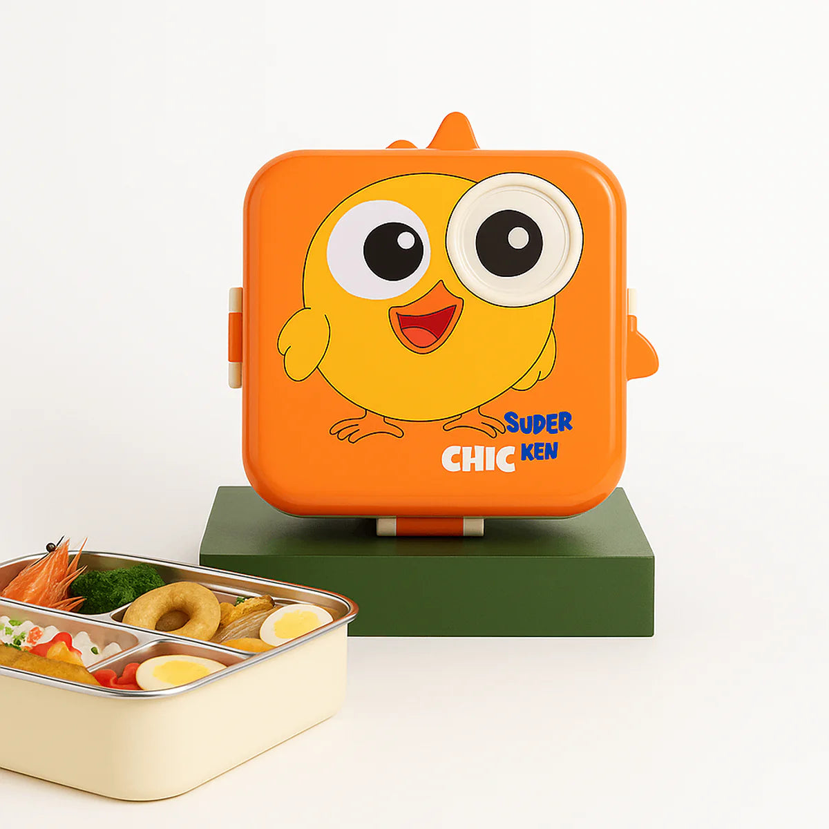 Laxon Steel Lunch Box Assorted – Cute, Compact & Leak-Proof Bento Set