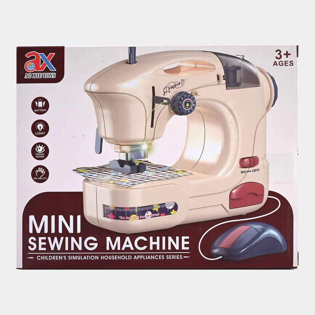 Kids Electric Sewing Machine Toy - Mini Portable Sewing Machine for Beginners, Educational Craft Toy for Girls & Boys Ages 6+