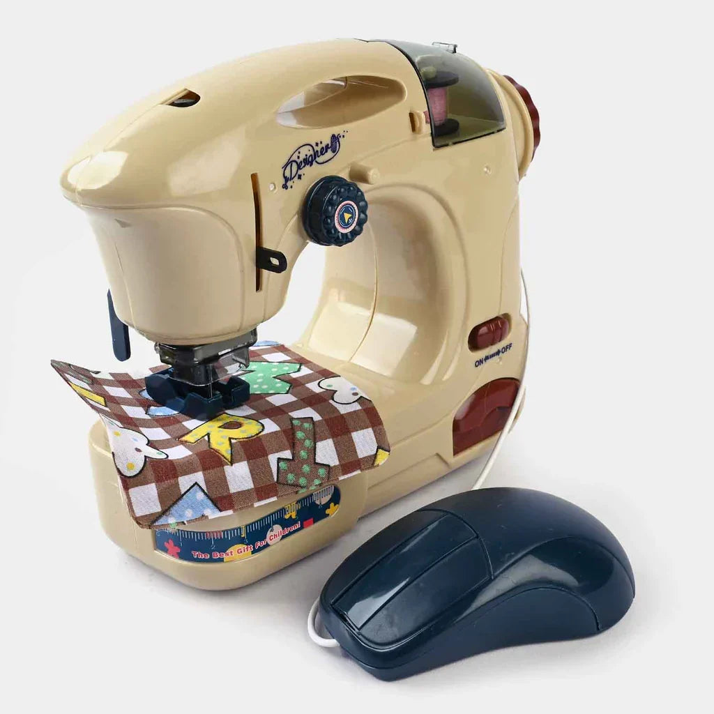 Kids Electric Sewing Machine Toy - Mini Portable Sewing Machine for Beginners, Educational Craft Toy for Girls & Boys Ages 6+