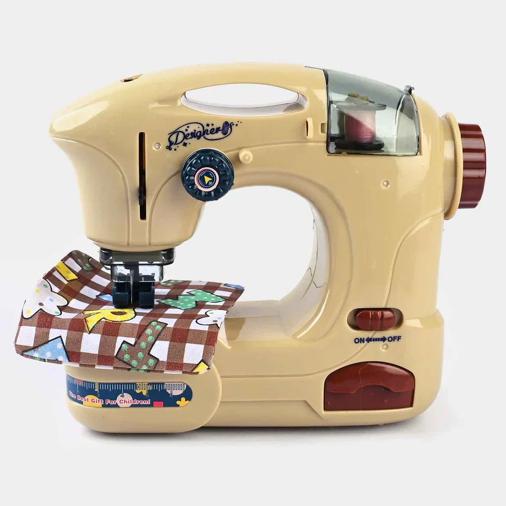 Kids Electric Sewing Machine Toy - Mini Portable Sewing Machine for Beginners, Educational Craft Toy for Girls & Boys Ages 6+