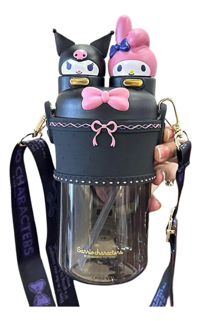Fashion Cartoon Vacuum Water Bottle – Stylish