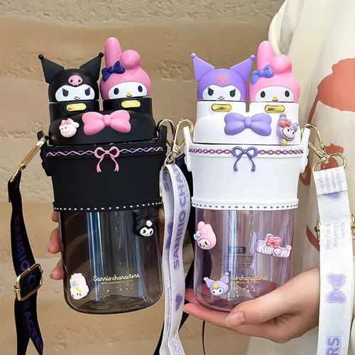 Fashion Cartoon Vacuum Water Bottle – Stylish