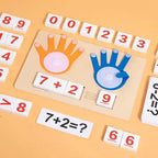 Finger Arithmetic Wooden Math Kit – Montessori Math Learning Game for Kids!