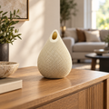 Diamond Lattice Teardrop Decorative Vase