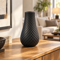 Tall Diamond Lattice Decorative Flower Vase