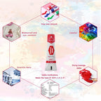 Smiling 12 Colors 12ml Artist Painting Waterproof Non-Fading Fabric Color Paint Set for Clothes