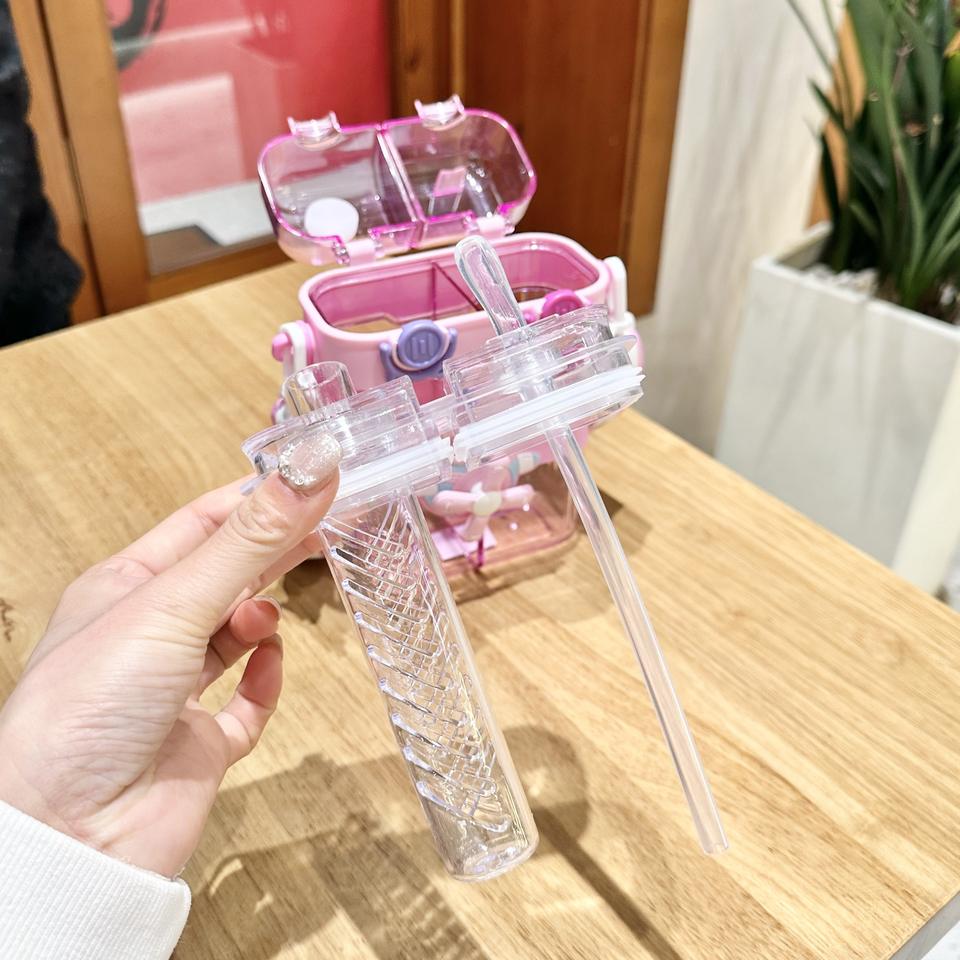 Dual-Chamber Spinner Water Bottle – Imported Premium Fun & Function!
