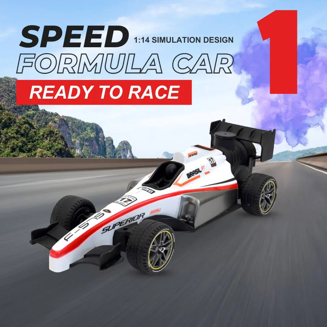 F1 High-Speed Remote Control Car – Rechargeable RC Racing Vehicle for Kids!