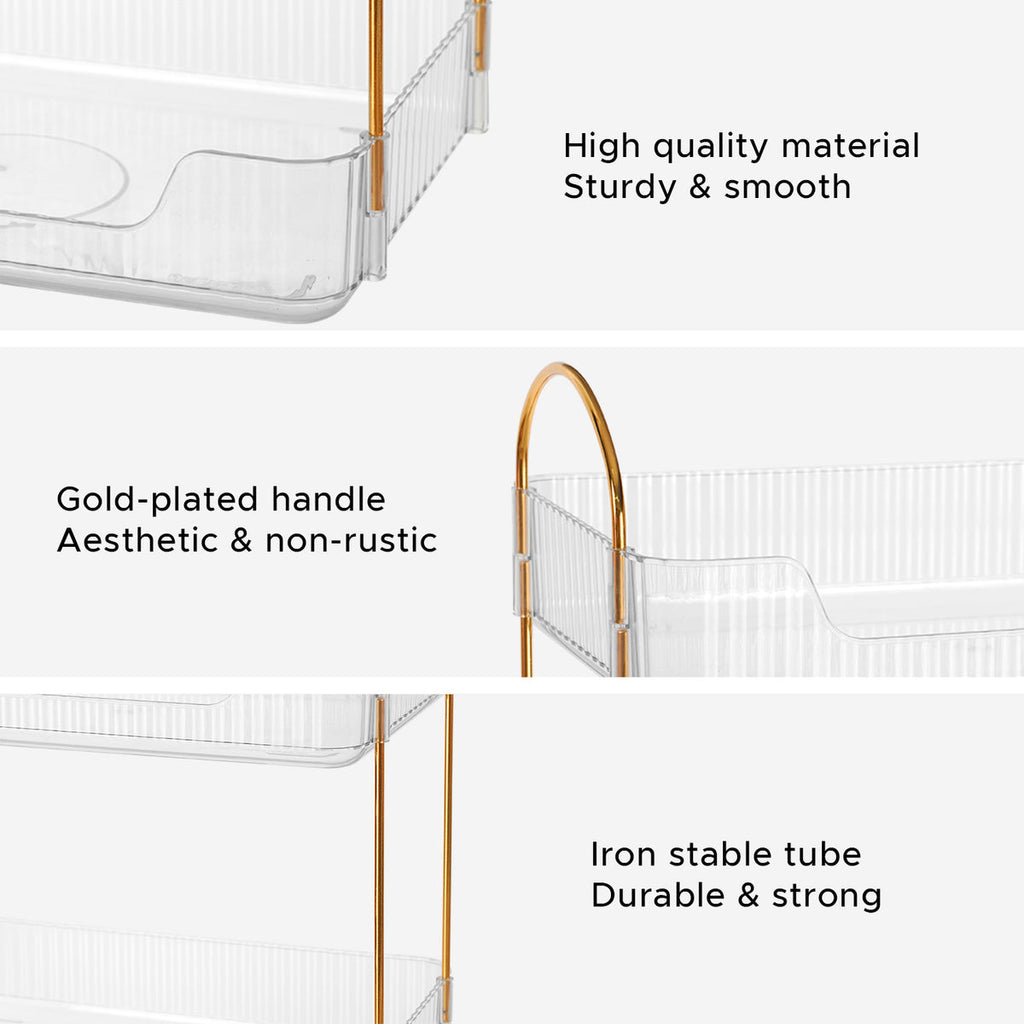 2-Tier Acrylic Makeup & Perfume Organizer – Cosmetic Storage Rack
