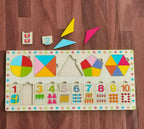 Shape & Alphabet Matching Board – Montessori Wooden Puzzle for Toddlers!