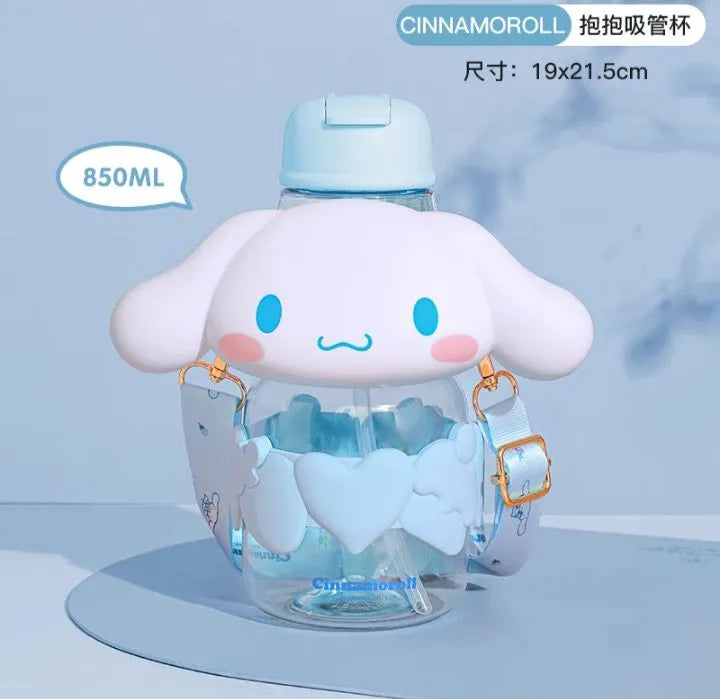 Sanrio Sippy Cup – My Melody, Kuromi, Cinnamoroll, Hello Kitty & Pochacco Themed Toddler Water Bottle!