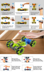 4WD RC Car Toy 2.4G Radio Remote Control Cars RC Watch Gesture Sensor Rotation Twist Stunt Drift Vehicle Toy for Children Kids