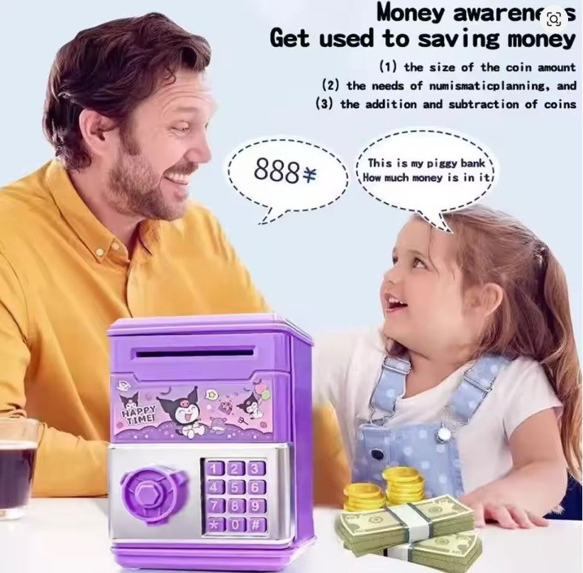 Electronic Piggy Bank – Mini Safe with Code Lock & ATM Features!