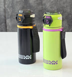 Keep Smiling 520ml Double Spout Insulated Thermal Bottle – Leakproof & Versatile!